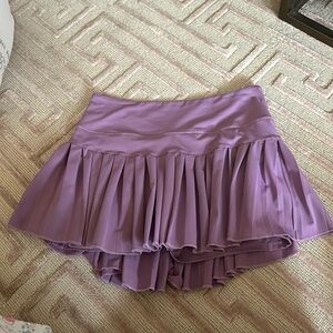 Gold Hinge Skirt Purple Size: Medium Letters Fading